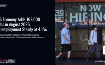 US Economy Adds 162,000 Jobs in August 2026, Unemployment Steady at 4.1%